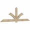Ekena Millwork Redmond Rough Sawn Timber Gable Bracket, Douglas Fir, 108"W x 36"H x 2"D x 6"F, 8/12 Pitch GBW108X36X0206RED00RDF - alternate 2